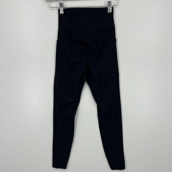 Gymshark Whitney Simmons Leggings Black Size XS Black Solid Pockets High Rise - Picture 4 of 8
